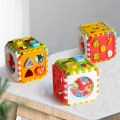 0-3 Years Baby Montessori Educational Toys Toddler Activity Cube Shape Sorting Toys Boy Girl Shape Matching Number Sorter Game. 