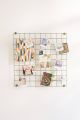 35*35cm Ins Style Metal Grid Wall Postcards Iron Mesh Photos Frame Display Home Bedroom DIY Decoration Square Decorative Shelf. 