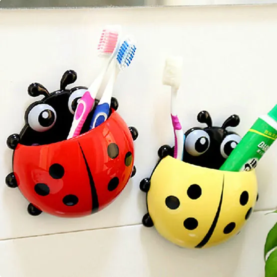 Ladybug%20Toothbrush%20Holder%20Toiletries%20Toothpaste%20Holder%20Bathroom%20Sets%20Suction%20Hooks%20-%20Ladybird%20Tooth%20Brush%20Container%20By%20Alam%20Traders%20&%20co%20-%20Image%202