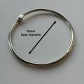 1pc Extra Large Hinged Keyring Split Ring Key Ring Jailers Fob 76mm Diameter. 