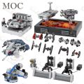 Interstellar Movie Series Starfighters Building Blocks Creative Mustafa Planet Scene Military Bag Model DIY Bricks Toys For Kids. 