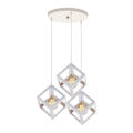 3in1 Base Square Cube Hanging Lamp / 2in1 Base Square Cube Hanging Lamp, Ceiling Lamp, Pendant Lamp, For Home, Office, TV Lounge, Bed Room, Led Light, Led Bulb, Filament Bulb. 