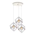 3in1 Base Square Cube Hanging Lamp / 2in1 Base Square Cube Hanging Lamp, Ceiling Lamp, Pendant Lamp, For Home, Office, TV Lounge, Bed Room, Led Light, Led Bulb, Filament Bulb. 