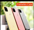 Apple iphone 11 Pro MAX Frameless Case PC Case Hard Transparent Matte Back Cover For Apple iphone 11 Pro MAX Phone Case - Yellow. 