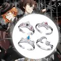 Anime Bungo Stray Dogs Rings Dazai Osamu Nakahara Chuuya Adjustable Unisex Halloween Ring Cosplay Fashion Accessory Jewelry Gifts. 