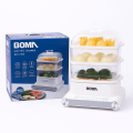 BOMA 18L Electric Food Steamer – German Lot | 3-Tier BPA-Free Steamer | 800W Power | Easy Clean | Large Capacity. 