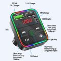 2021 Car Bluetooth 5.0 FM Tran_s_mitter Wireless Handsfree Audio rec_eiver Auto TF U disk MP3 Player 3.1A Dual USB PD Type-C Charge. 