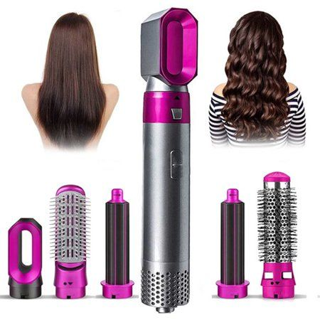 5 in 1 Hot Air Styler hair straightener Dryer Comb Multifunctional Styling Tool for Curly Hair machine for Straightening Curling Drying Combing Scalp