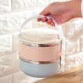 2-Layer Lunch Box, Leak-Proof Portable Food Container for School and Office. 