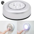 SP Dealz Wireless LED Puck Light, Stick-Anywhere Closet Portable Tap Push Button Stair-Wall Lights for Cabinet, Hallway, Bathroom, Bedroom, Kitchen, 3 Battery Operated Low White Light, Pc1. 