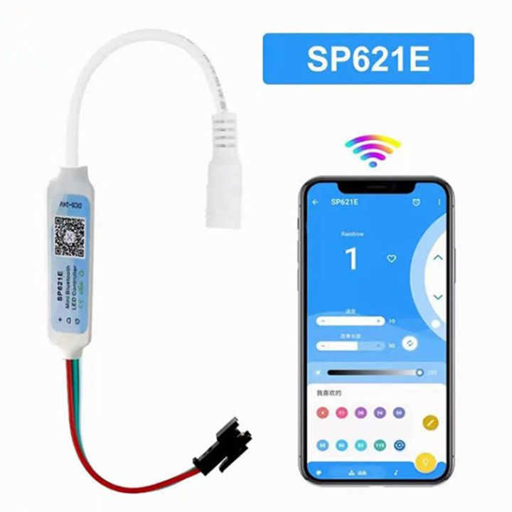 BANDE LED,WS2812 Bluetooth-3M--Bande lumineuse LED WS2812B, couleur de