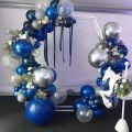 15pcs 10 inch  Original Shiny Blue Chrome Balloons Genuine Solid Metallic Chrome Blue Theme Balloon Party Balloons High Quality Latex Balloon  Birthday Party Decoration, Wedding same as shown on pics. 