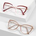 Vintage Cat Eye Anti-blue Ophthalmic Glasses for Women's Glasses Frame TR90 Computer Eyeglasses Female Perspective Glasses Homesickneisi. 