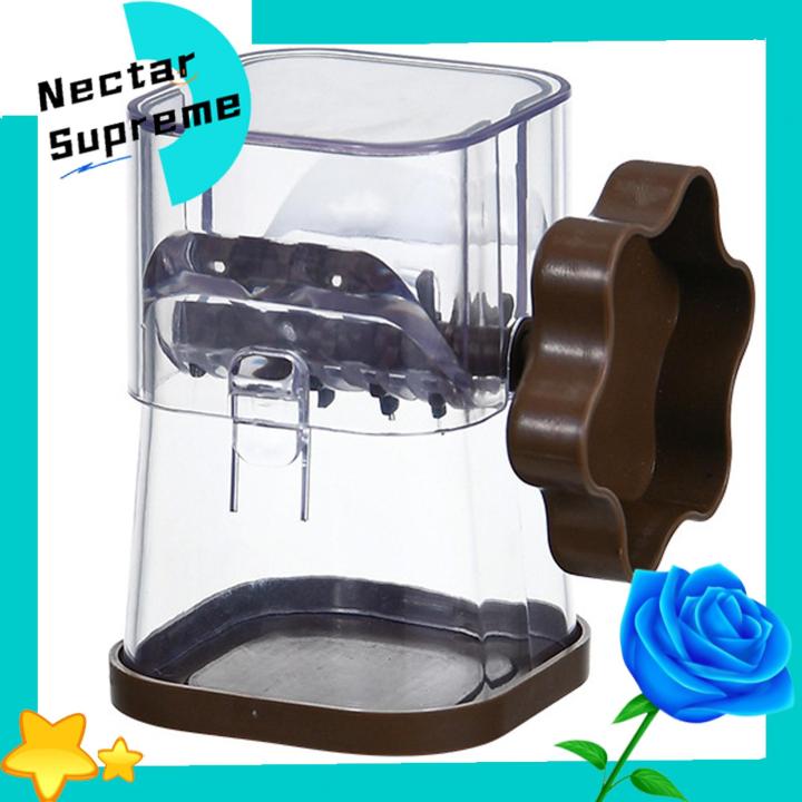 Dried Fruit Crusher Portable Manual Nut Grinder Fruit Crusher for Almonds Walnuts Chocolate Kitchen Tool with 360° Swivel Handle Favorite Nuts Almonds Crusher