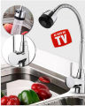 wall mounted kitchen sink faucet brass with shower neck flexible ( Mixer Not Included ). 