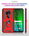 Lereach For Motorola Moto G7 / G7 Plus Mobile Phone Case TPU Hard Ring Car Ring Bracket Shockproof Back Cover. 