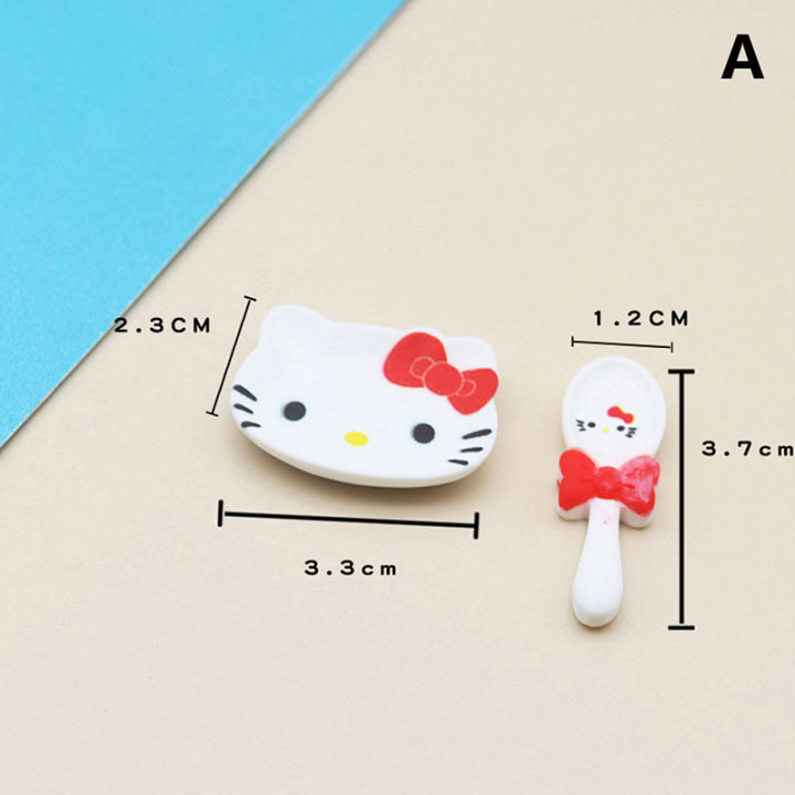 Doll house kitchen accessories mini small plate spoon cute cartoon tableware model