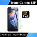 Tecno Camon 18P Glass Protector Polish Screen Tempered For Tecno Camon 18P - 2Pcs. 