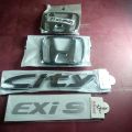 4Pcs Honda City Model 1992-95 Font Rear City Exis Chrome Monogram. 