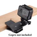Action Camera Clip For GoPro Hero 8 7 6 5 4 Mount 360 Degree Rotary Clip Backpack Mount For Gopro Accessories. 