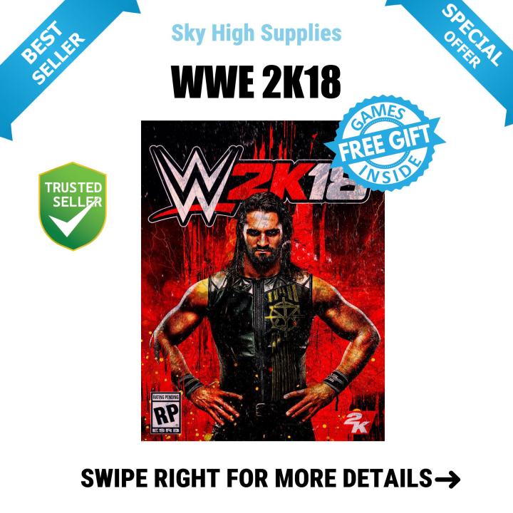 WWE 2K18  - GAME FOR PC (GOOGLE DRIVE/ MEDIAFIRE) - QR CODE