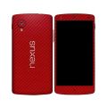 Nexus 5 Red Carbon Fiber Texture Mobile Skin. 