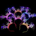1PC 2025 Happy New Year LED Light Up Headband Creative Bow Crown Hair Hoop Flashing Hair Band Christmas New Year's Eve Party Photo Props. 