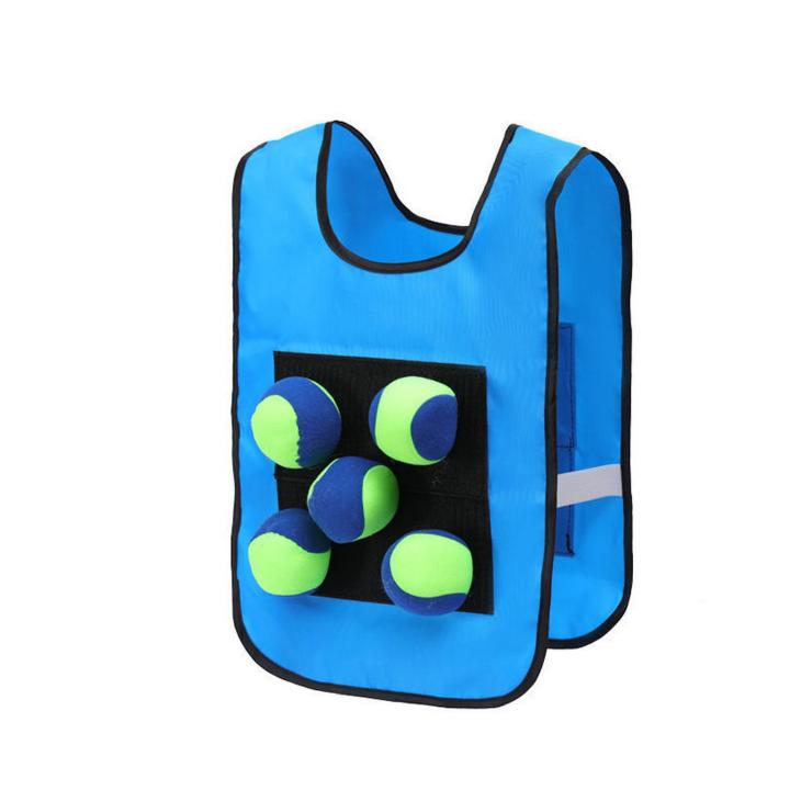 Mirage Outdoor Active Game Interactive Dodgeball Game Set for Kids Fun Parent-child Activity with Soft Balls Indoor Outdoor Playground Toy for Boys Girls Kids Sticky Ball Vest
