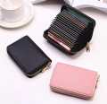 Men's Genuine Leather Card Holder Storage Bags Blocking Zipper Thin Pocket  Stylish mini wallet for girls- Stylish Purse for girls. 