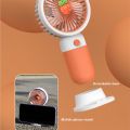 AnDyN Mini Fan Strawberry Avocado Handheld Portable Fan USB Rechargeable Fan with Phone Holder Function for Student Dormitory Office Desktop or Outdoor Fan. 