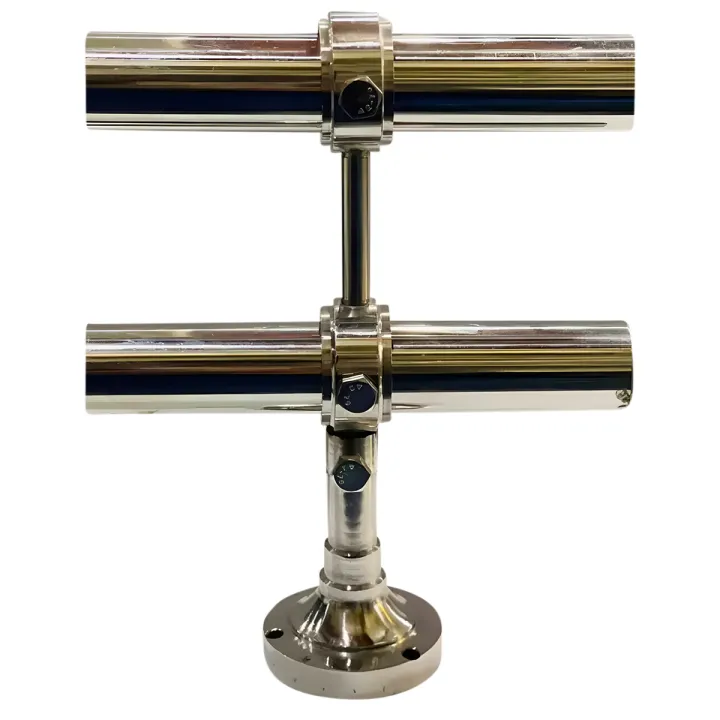 MM Hardware Adjustable Double Layer Curtain Rod Bracket Durable and Elegant, Fits Various Lengths
