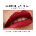1PC Sexy Dark Red Matte Lipstick Waterproof Velvet Lip Stick Long Lasting Brown Pigments Makeup Easy to Wear Beauty Lips. 