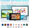 UGEE UE12 Plus Digital Pen Tablet Monitor with 11.9 HD Screen 127%sRGB 8192 Graphic Drawing Tablet support Windows/mac/Android. 