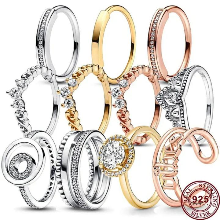 Stainless Steel Rings For Women Gold Color Engagement Wedding Party Ring Female Finger Jewelry Gift Free