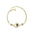 Eternal Love Bracelet – 100 Languages "I Love You" Projection Heart Bracelet for Girls. 