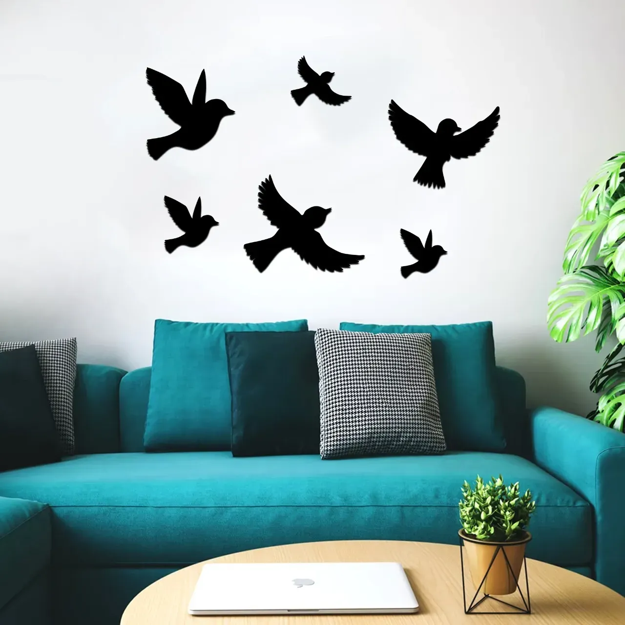 3D Shapes Wooden Sparrow