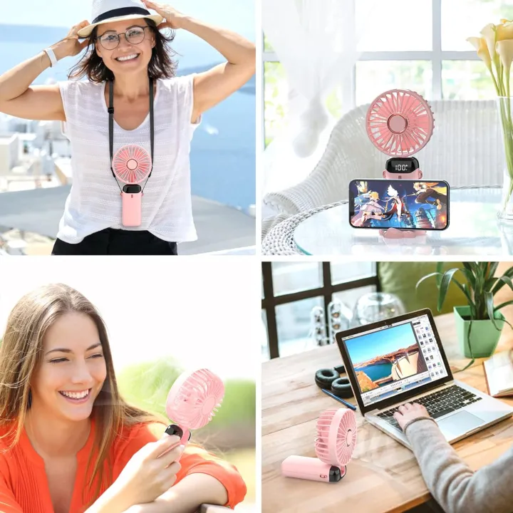 Personal%20Foldable%20Fan%20With%20LED%20Digital%20Display,%20Portable%20Hanging%20Neck%20Fan,%204000mAh%20USB-C%20Rechargeable%205-Speed%20Modes%20Powerful%20Desktop%20Fan%20with%20Base,%20Adjustable%20Lanyard%20and%20Bracket%20Hands-free%20Cooling%20-%20Image%204