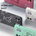 Hontinga for Huawei P20 Pro Case Cute Mouse Design Side Design Phone Case Square Edge Pattern Liquid Silicone Cases Full Cover Camera Shockproof Protective Case. 