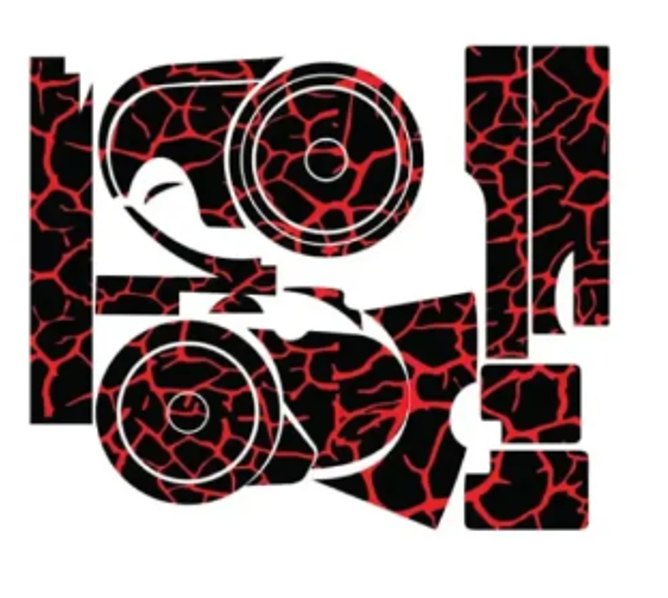 ENGINE VINYL STICKER FOR 70CC BIKE SELF ADHESIVE STICKER