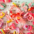 Pack of 24 kids cute day jewellery plastic kids ring mix design imported rings. 