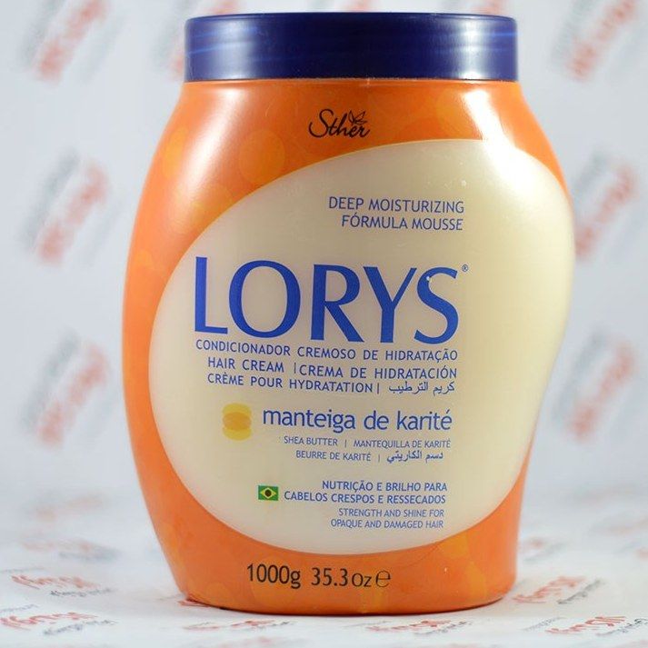 LORYS Manteiga de karite Hair Cream, For Damaged & Sensitive Hair, 1000g
