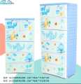 cartoon drawer /baby storage drawer with large capacity and locks. 