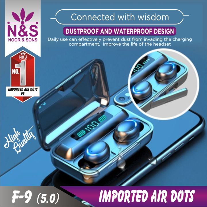 Tai Nghe Bluetooth F9 Budz Tws Original Air F9-5 Buds TWS Air F9