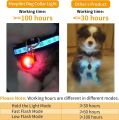 morpilot Dog Cat Collar Light, 6PCS Colorful Clip-On Dog Lights for Collars Waterproof Safety Pet Light for Night Walking with 3 Flashing Modes. 