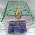 cage for birds single portion 18"x14"x23" with hanging toy. 
