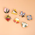 Demon Slayer Blade Brooch Inosuke You Beans My Wife Zenyi Tomioka Yoshiyoshi Cartoon Imitation Enamel Brooch. 