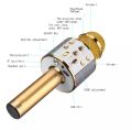 Portable Karaoke Bluetooth Wireless Microphone Speaker Handheld Music Player MIC Singing Recorder KTV Mic. 