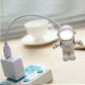 Astronaut Spaceman USB LED Adjustable Night Light For Computer Moon Lamp Desk Light Pure White. 