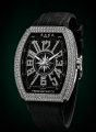 Premium Rhinestone Tonneau Watch for Men – Iced-Out Luxury Analog Timepiece with Embossed Leather Strap | Statement Formal Wristwatch for Parties, Weddings & Special Events – Best Birthday Gift for Husband, Father. 