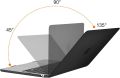 Hard Shell Case For MacBook Air M2 13.6 Inch with Liquid Retina Display & Touch ID, Protective Plastic Hard Shell Case Cover, Crystal Clear 2022 Release. 